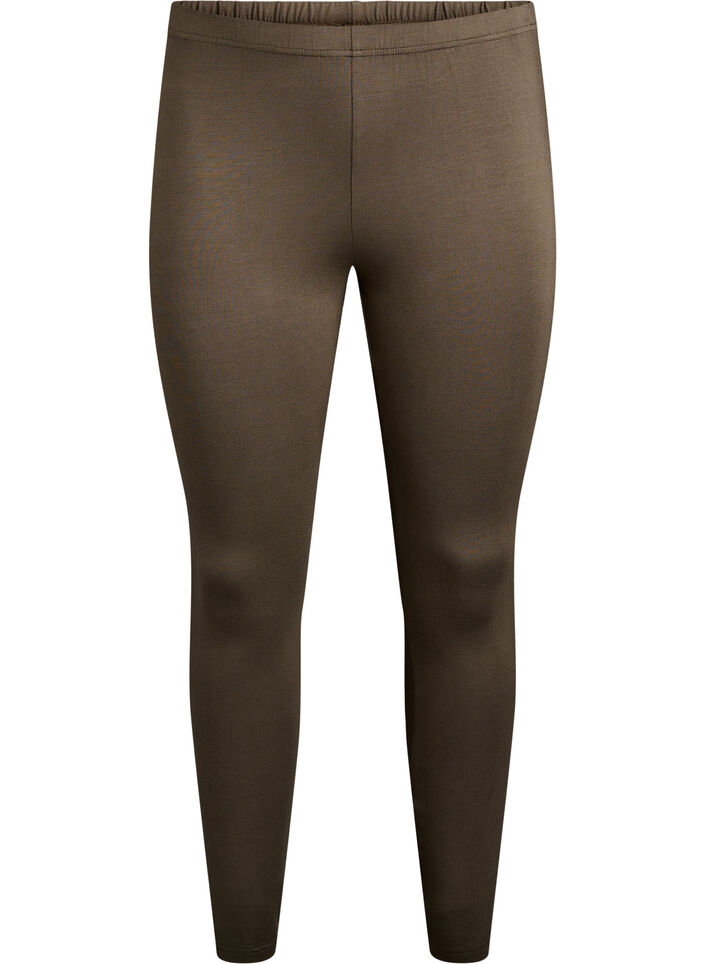 Basic Leggings aus Viskose, Grün, Packshot image number 0