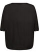 Lockeres T-Shirt aus Viskose-Jersey, Schwarz, Packshot image number 1