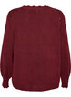 Strickbluse mit Wellenkante, Rot, Packshot image number 1