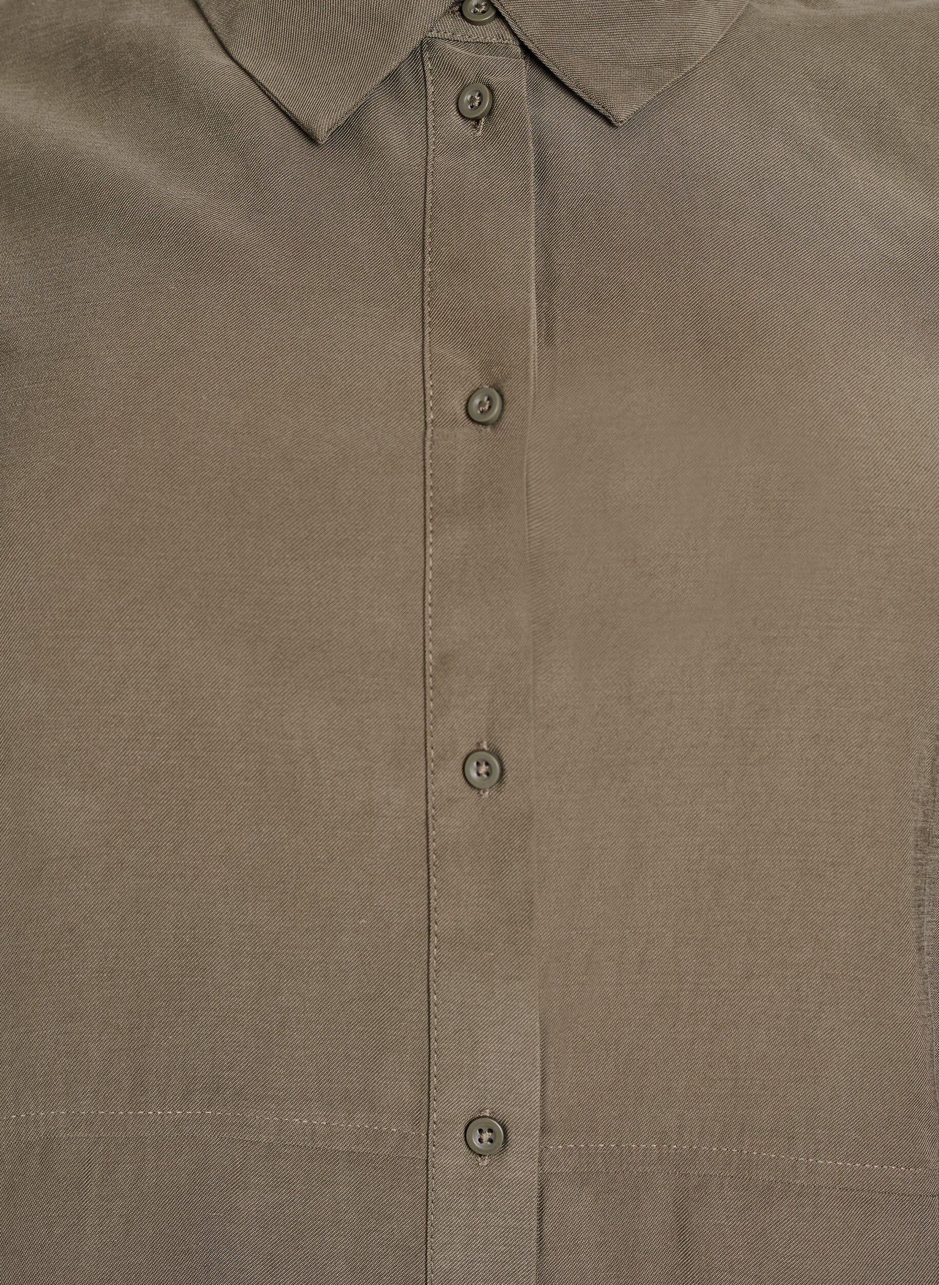 ZizziFLASH - Bluse mit Kragen und &Auml;rmeln zum Hochkrempeln, Gr&uuml;n, Packshot image number 2