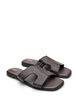 Flache Sandalen mit Nieten, Braun, Packshot image number 1