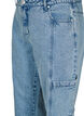 Cargojeans mit hoher Taille, Blau, Packshot image number 2