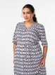 Midikleid mit Print und Bindeg&uuml;rtel, Vanille, Model image number 2