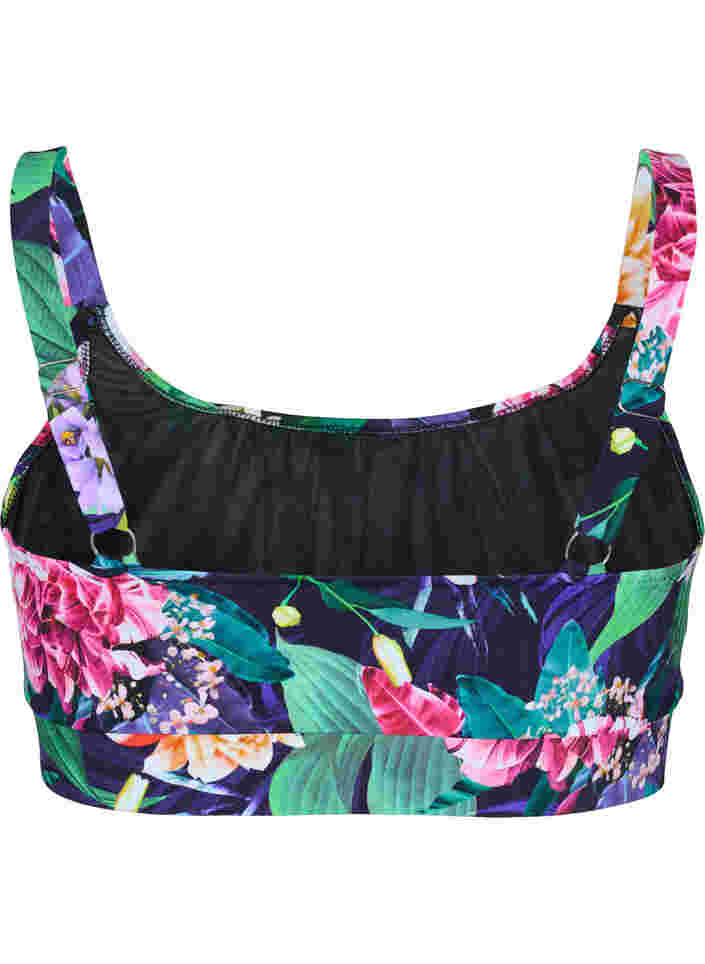 Bikinioberteil mit verstellbaren Trägern, Flower Print, Packshot image number 1