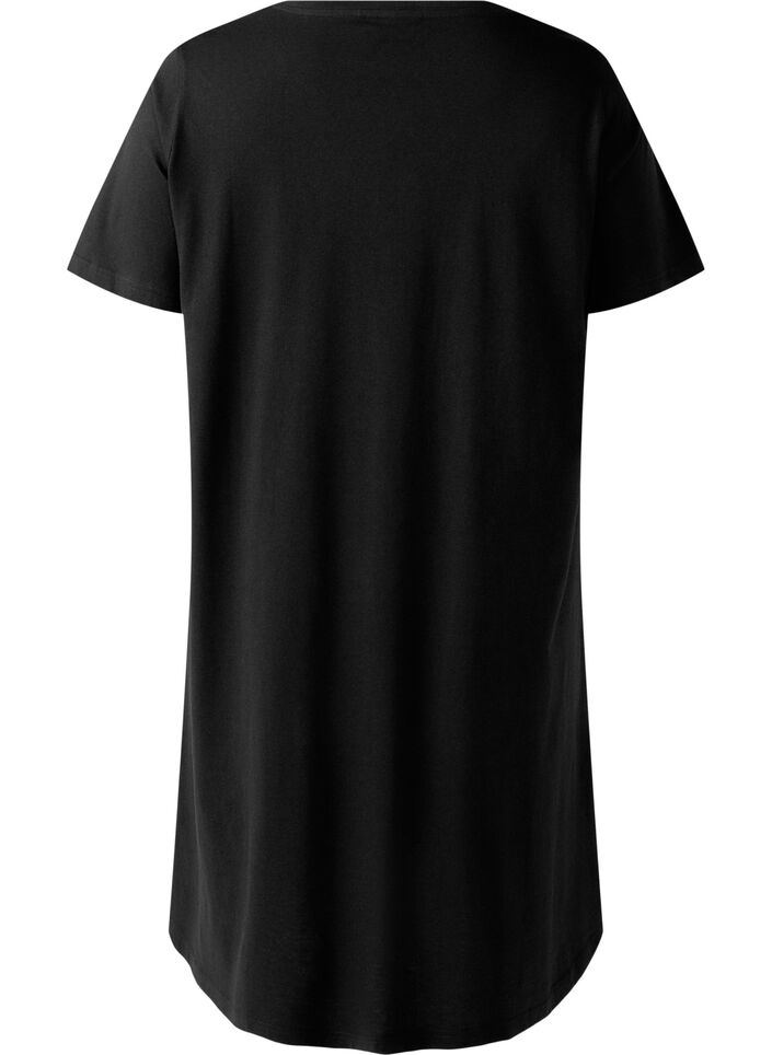 Nachthemd aus Bio-Baumwolle mit V-Ausschnitt, , Packshot image number 1