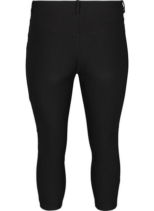 Slim Fit 3/4-Hose mit Reißverschluss, Black, Packshot image number 1
