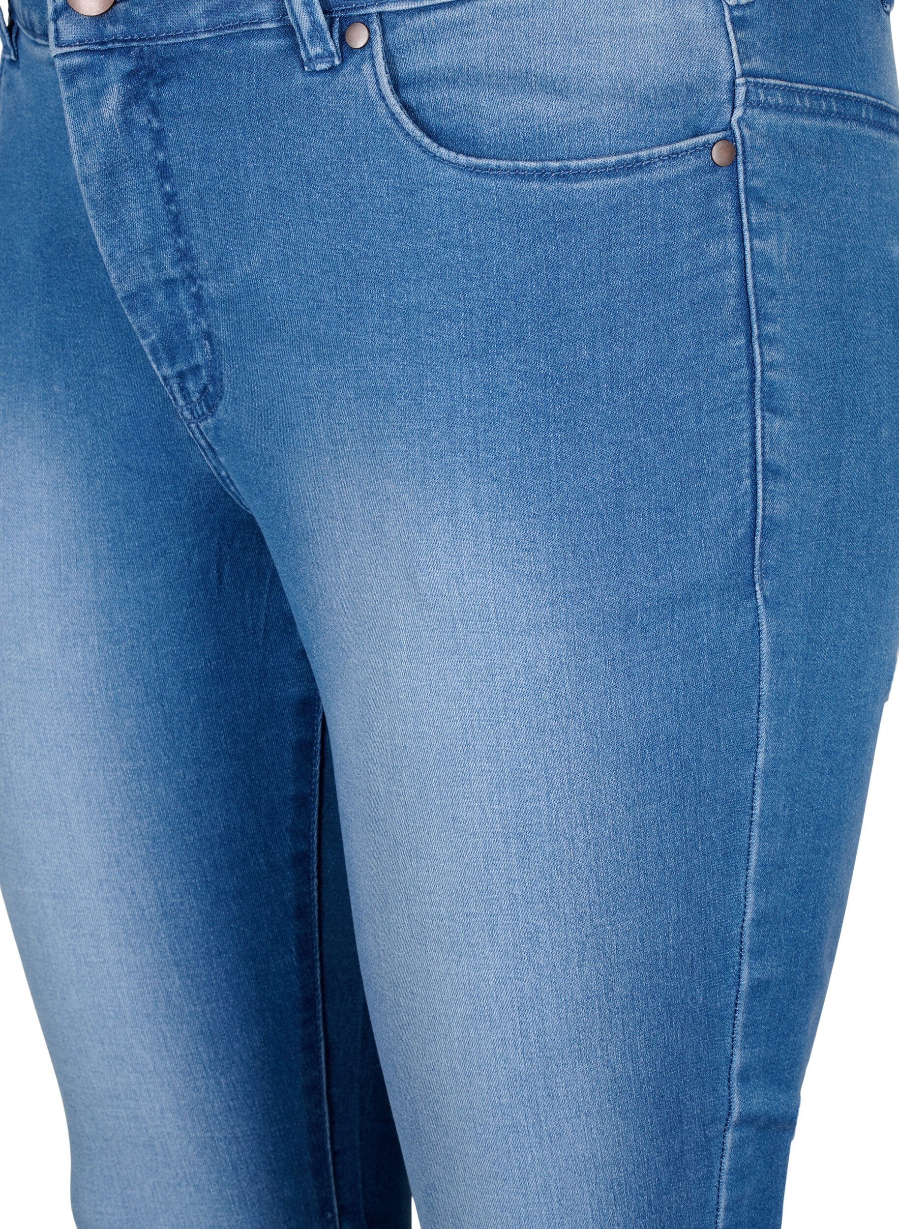 ZizziViona Jeans mit normaler Taille, Blau, Packshot image number 2