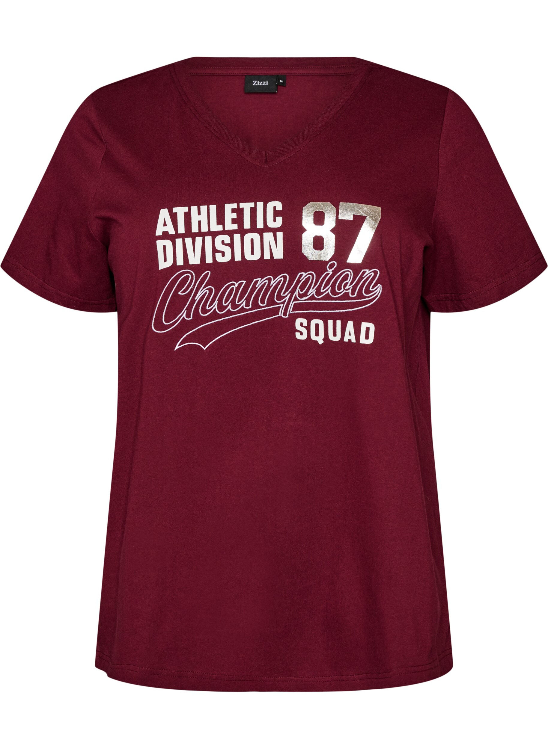 T-Shirt aus Bio-Baumwolle mit sportlichem Textprint