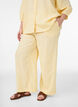 Hose aus Leinen und Viskose mit weitem Bein, Gelb, Model image number 2