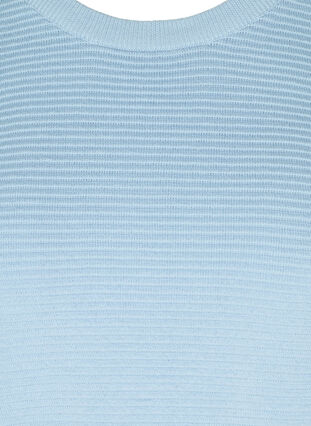 Langarm Strickbluse aus Bio-Baumwolle, Chambray Blue, Packshot image number 2
