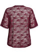 Sportliches Spitzen-T-Shirt mit lockerer Passform, Dunkles Bordeaux, Packshot image number 1