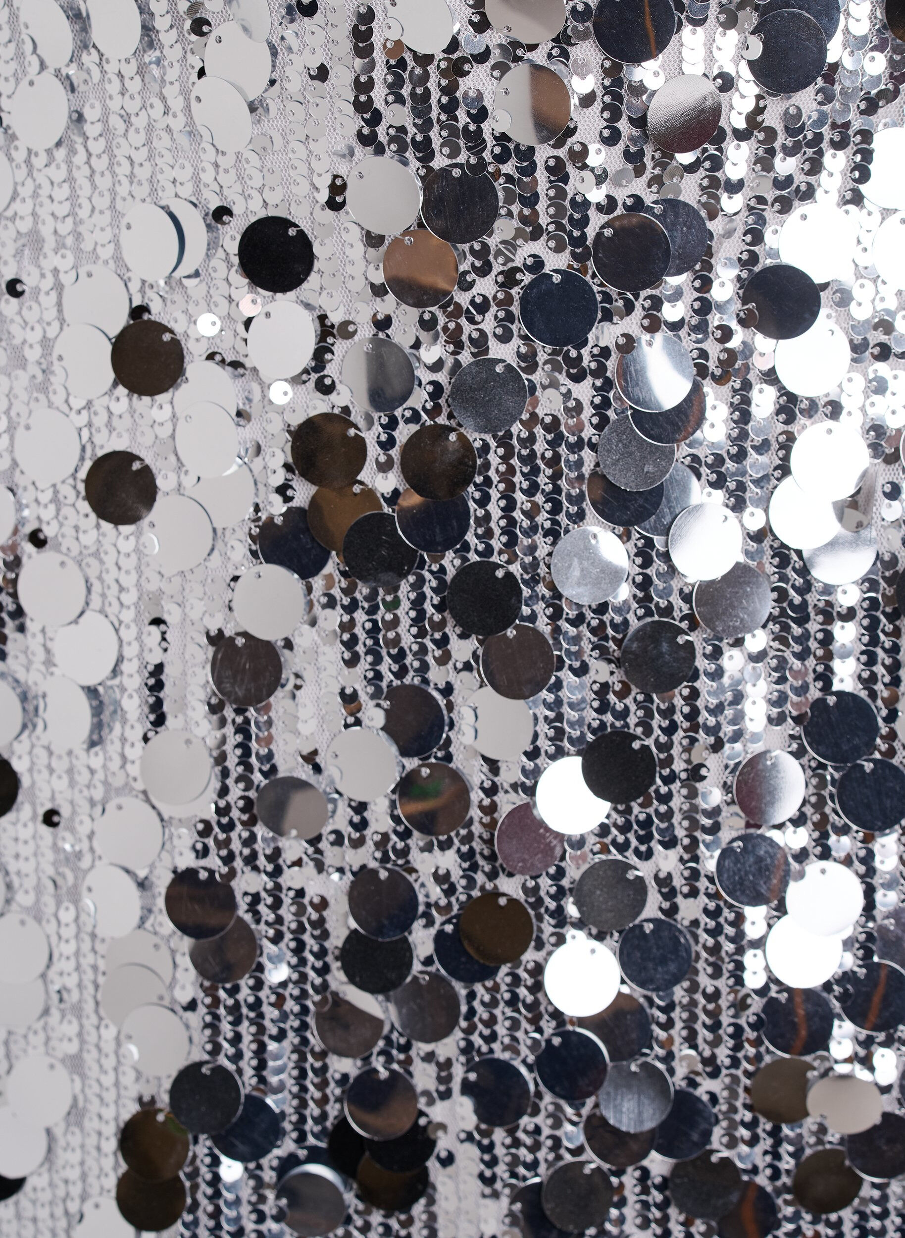 ZizziKurzer Paillettenrock mit Gummibund, Silber, Packshot image number 2