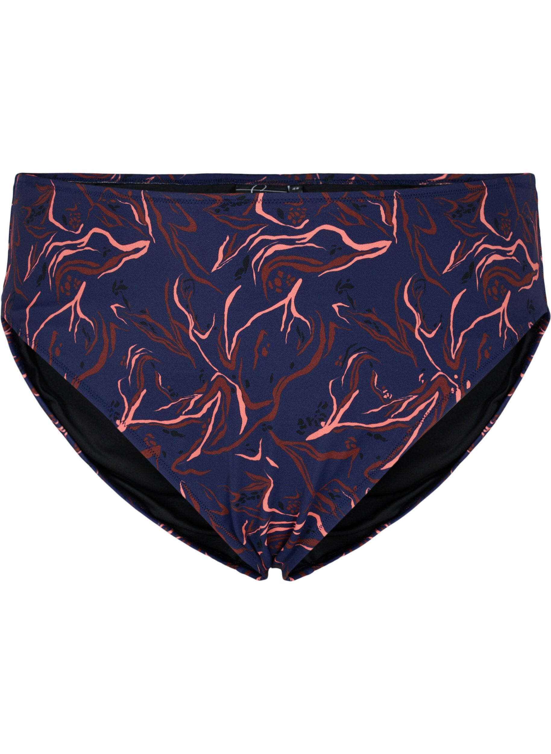 Hochtaillierter Bikinislip mit hohem Beinausschnitt