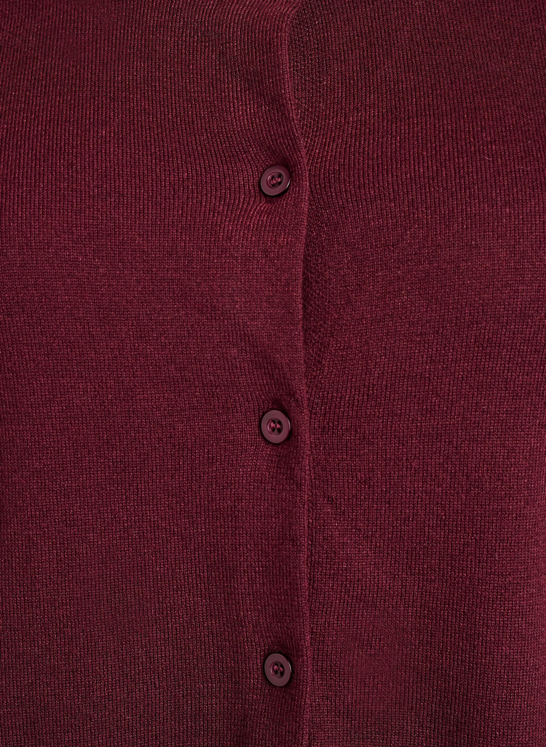 ZizziFeinstrick-Strickjacke mit Rundhalsausschnitt, Rot, Packshot image number 2