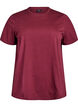 Basic T-Shirt aus Baumwolle mit Rundhalsausschnitt, Dunkles Bordeaux, Packshot image number 0