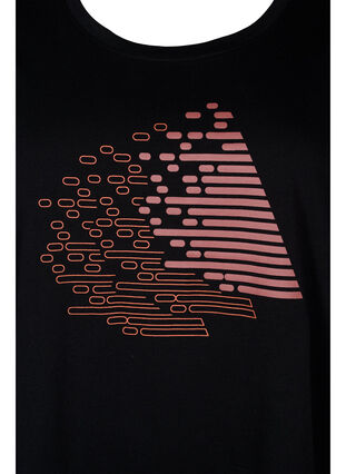 Trainings-T-Shirt mit Print, Black w. Copper Foil, Packshot image number 2