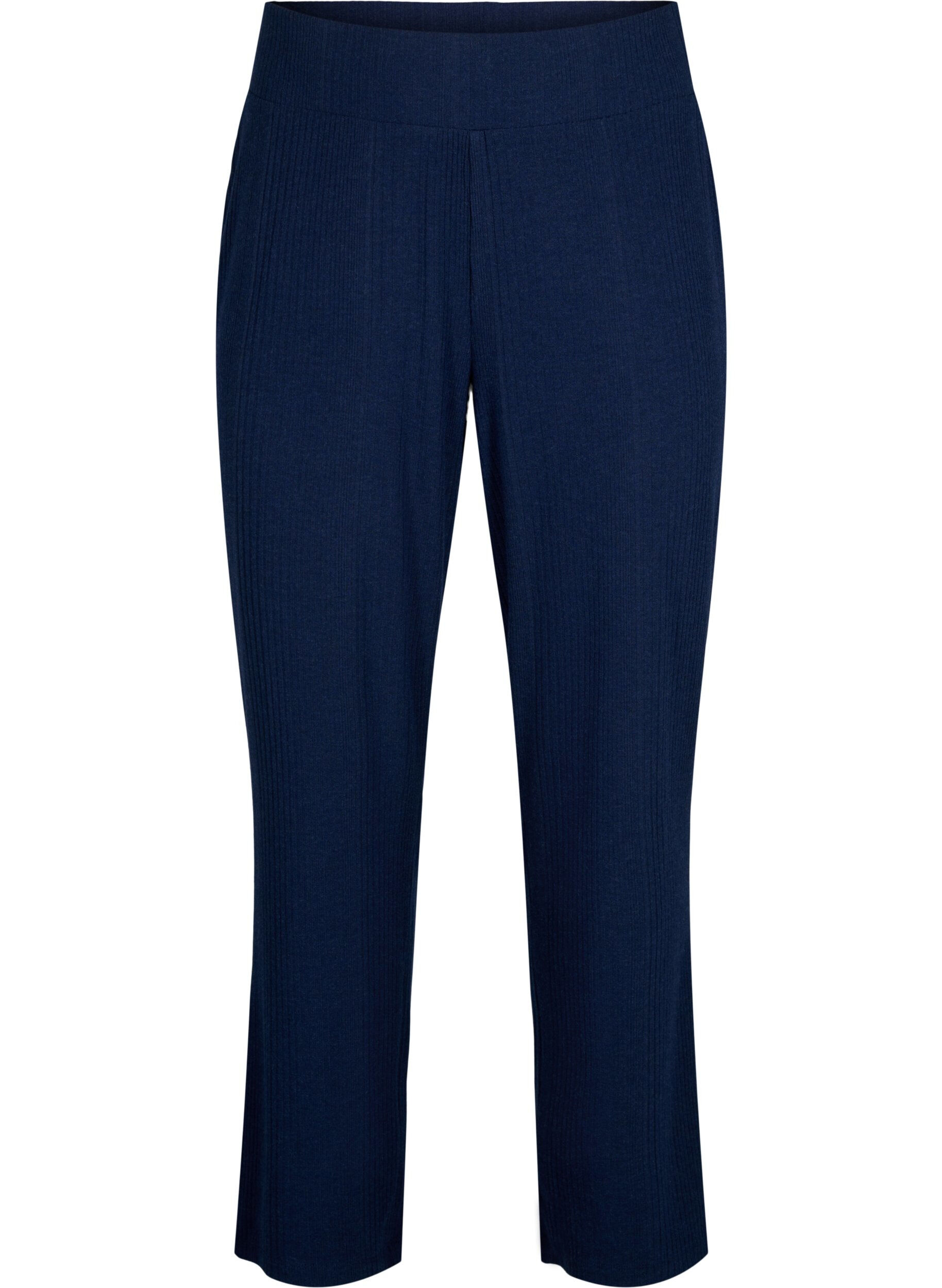 ZizziBequeme Hose mit gestreifter Textur, Night Sky Mel., Packshot image number 0