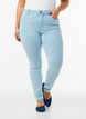 Hochtaillierte Super Slim Amy Jeans, Blau, Model image number 2