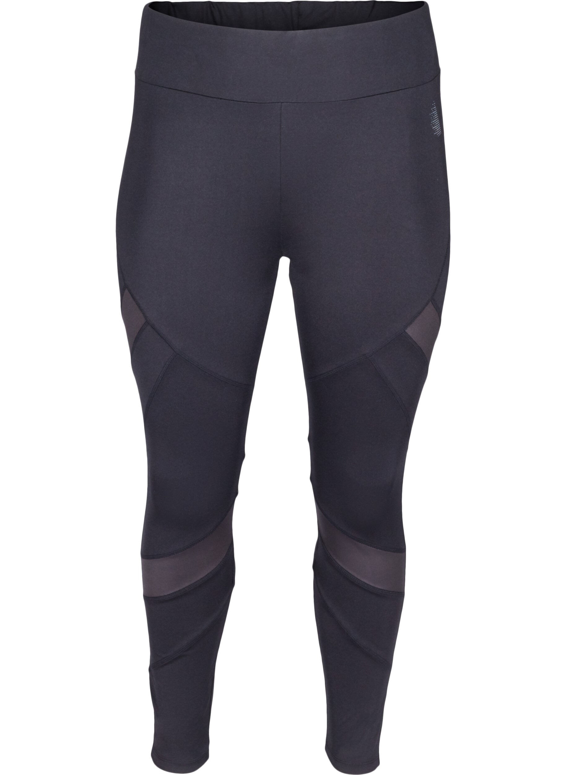 ZizziCropped Trainingsleggings mit Mesh, Black, Packshot image number 0