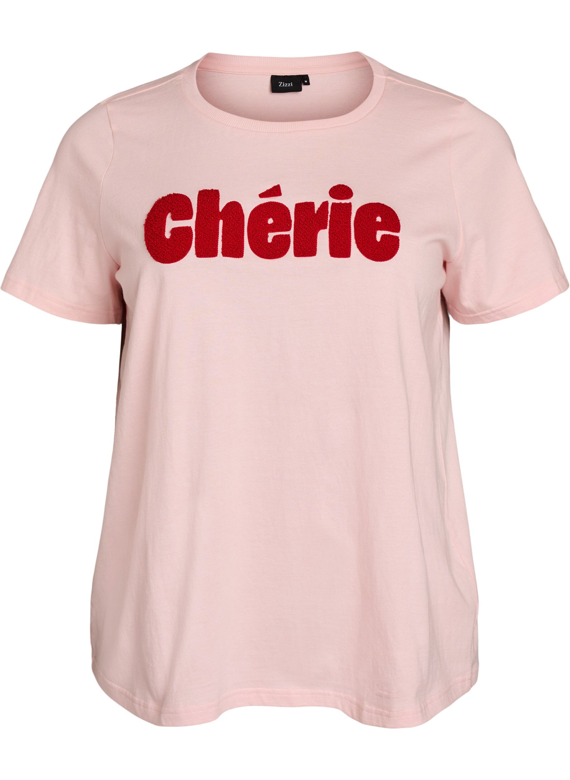 ZizziT-Shirt aus Bio-Baumwolle mit Frontprint, Rot, Packshot image number 0