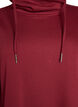 Kurzes Sweatshirtkleid mit Stehkragen und Taschen, Rot, Packshot image number 3
