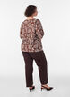 Bluse aus Viskose mit V-Ausschnitt, Braun, Model image number 2