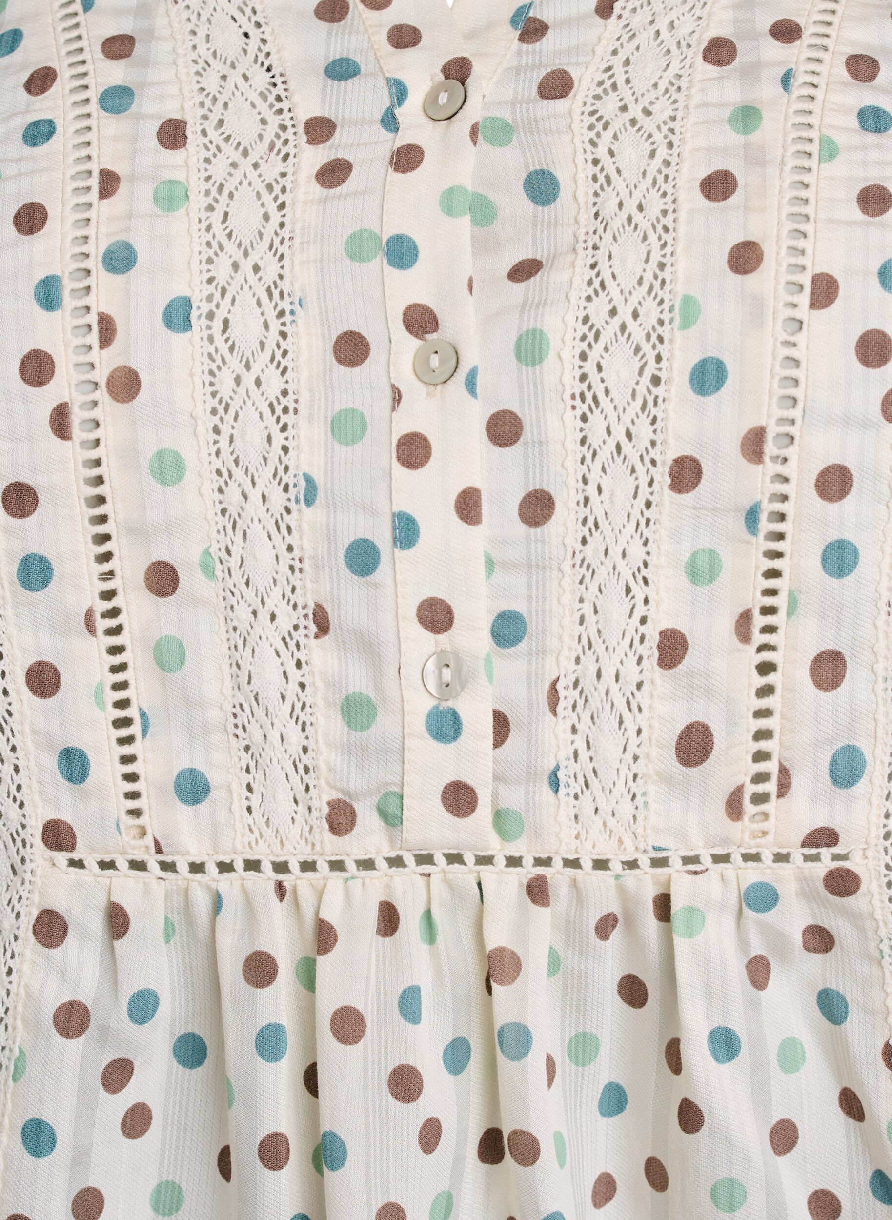 ZizziBluse mit Print und 1/2-&Auml;rmeln, Wei&szlig;, Packshot image number 2