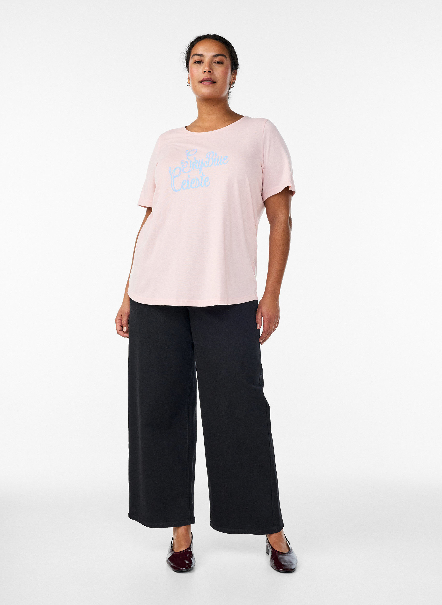 ZizziFLASH - T-Shirt mit Print., Rot, Model image number 1