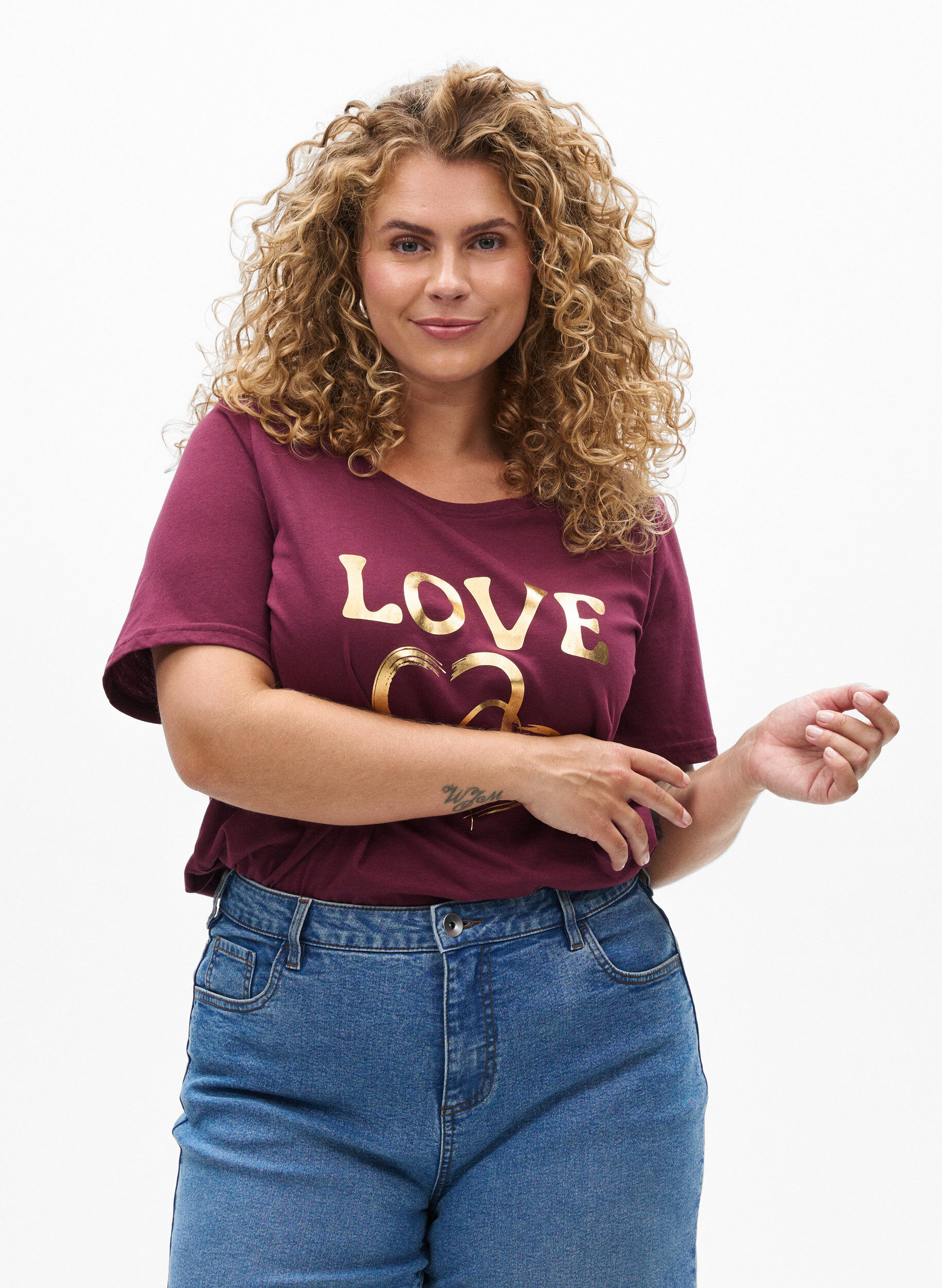 ZizziT-Shirt mit Print, Rot, Model image number 0