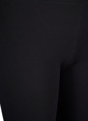 Eng geschnittene, gerippte Hose, Black, Packshot image number 2
