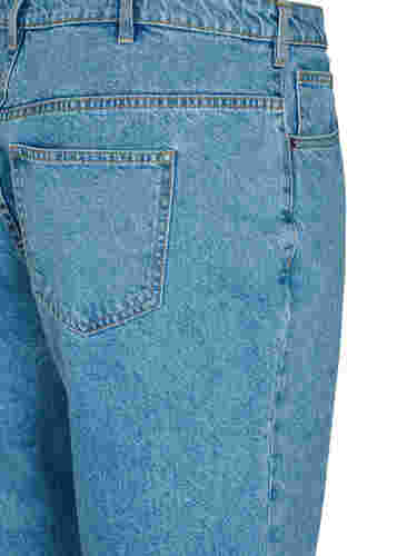 Cropped Gemma Jeans mit hoher Taille, Light blue denim, Packshot image number 3