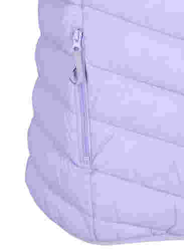 Kurze Weste mit Reißverschluss und Taschen, Lavender, Packshot image number 3