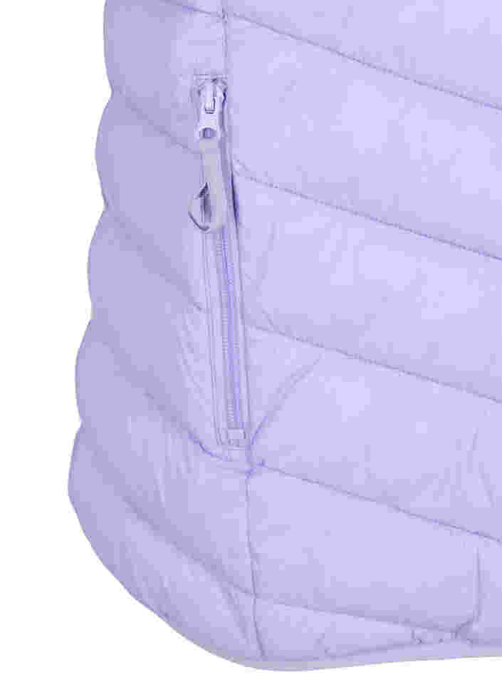Kurze Weste mit Reißverschluss und Taschen, Lavender, Packshot image number 3