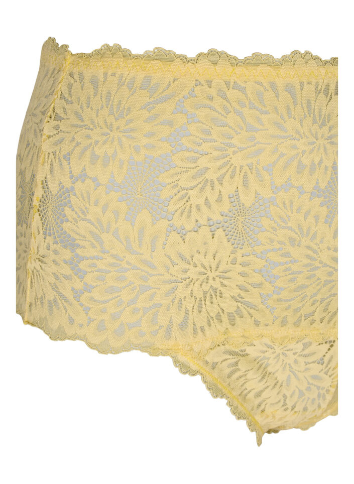 Hipster mit Spitze und hoher Taille, Pale Banana ASS, Packshot image number 2