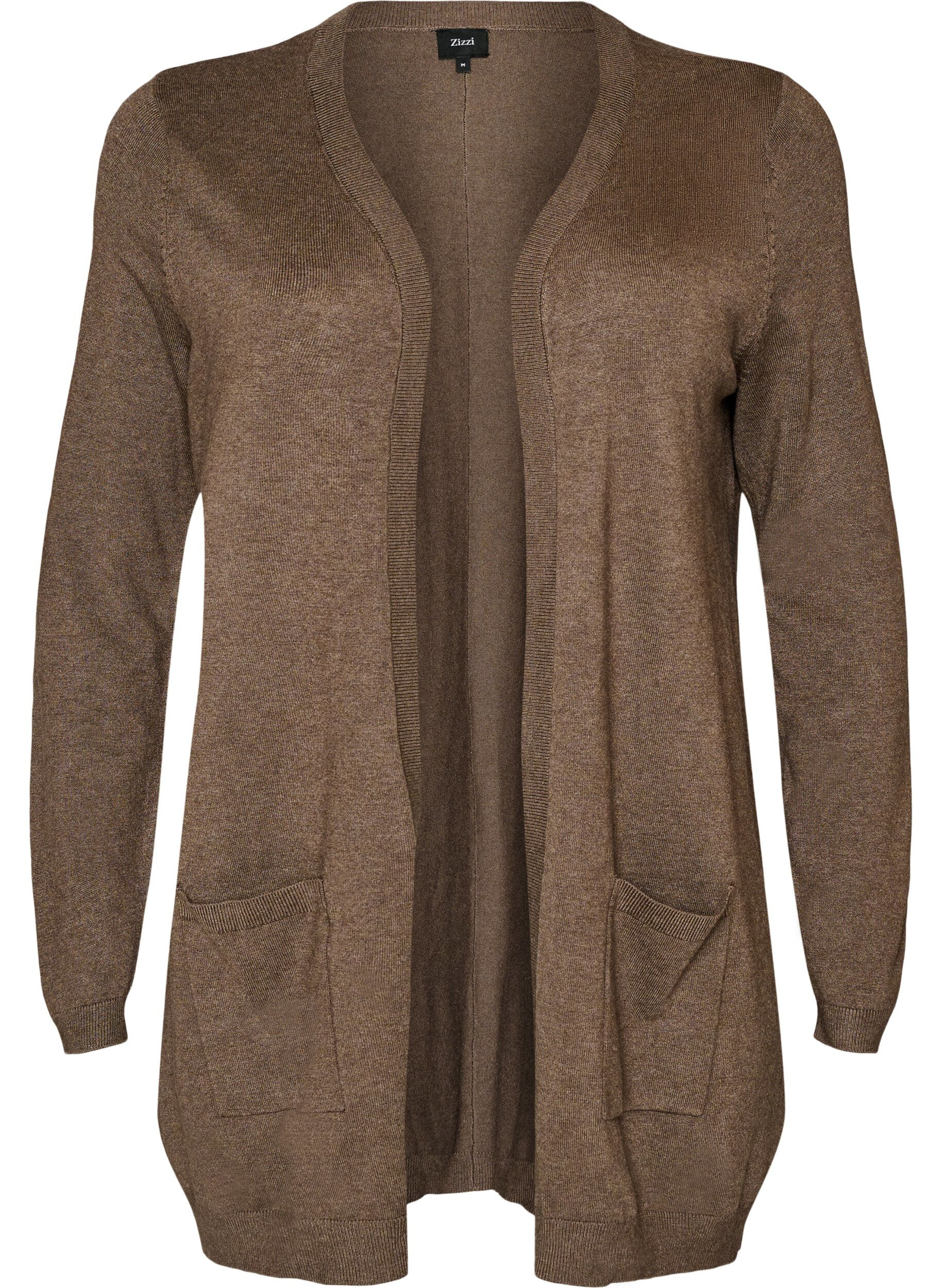 Lange Strickjacke aus einer Viskosemischung