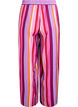 Locker geschnittene Viskosehose mit Streifen, Pink, Packshot image number 1