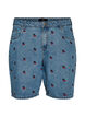 Bestickte Denimshorts, Blau, Packshot image number 0