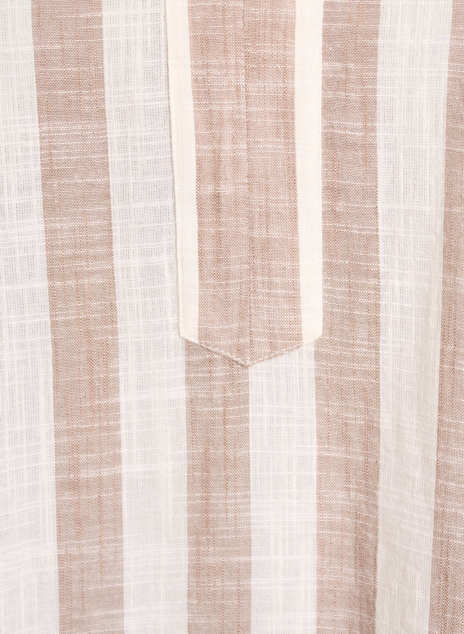 ZizziTunika aus Baumwolle mit V-Ausschnitt, Beige, Packshot image number 2