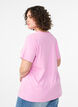Basic-T-Shirt aus Baumwolle mit Rundhalsausschnitt, Pink, Model image number 2