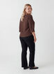 Bluse mit 3/4-&Auml;rmeln, Braun, Model image number 2