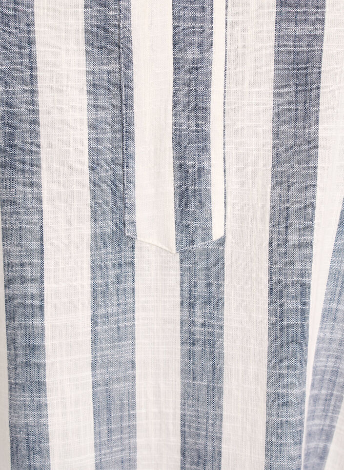 Tunika aus Baumwolle mit V-Ausschnitt, Blau, Packshot image number 2