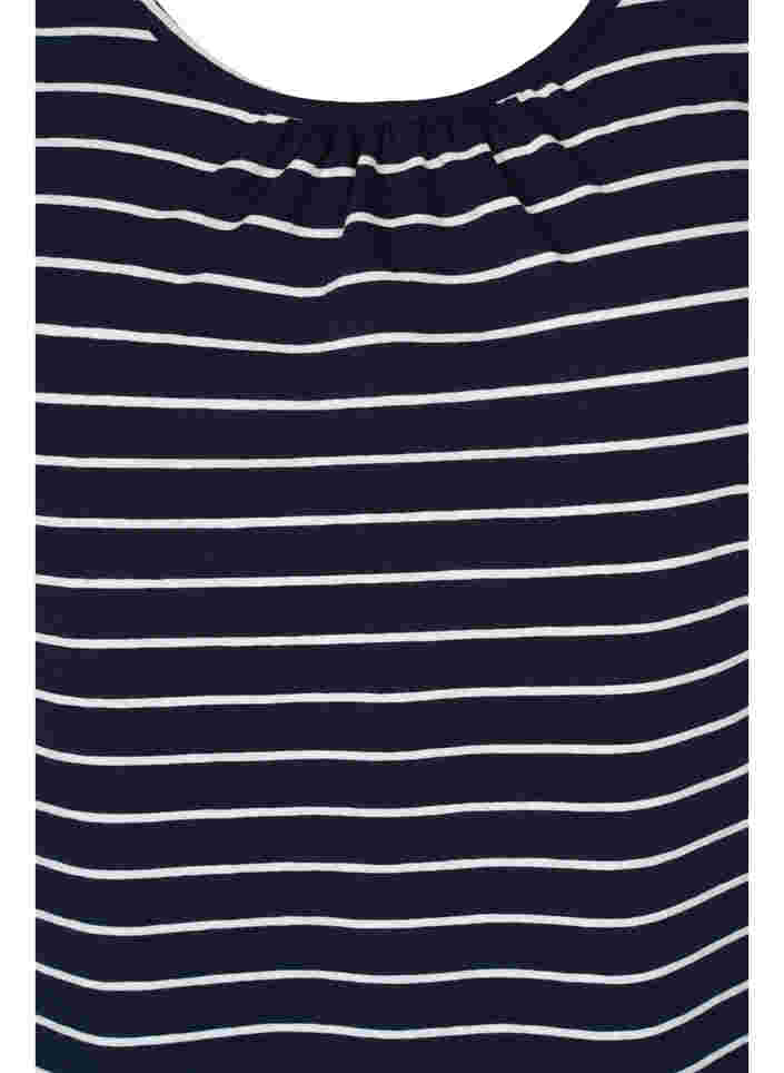 Gestreiftes Top aus Baumwolle, Blue Stripe, Packshot image number 2