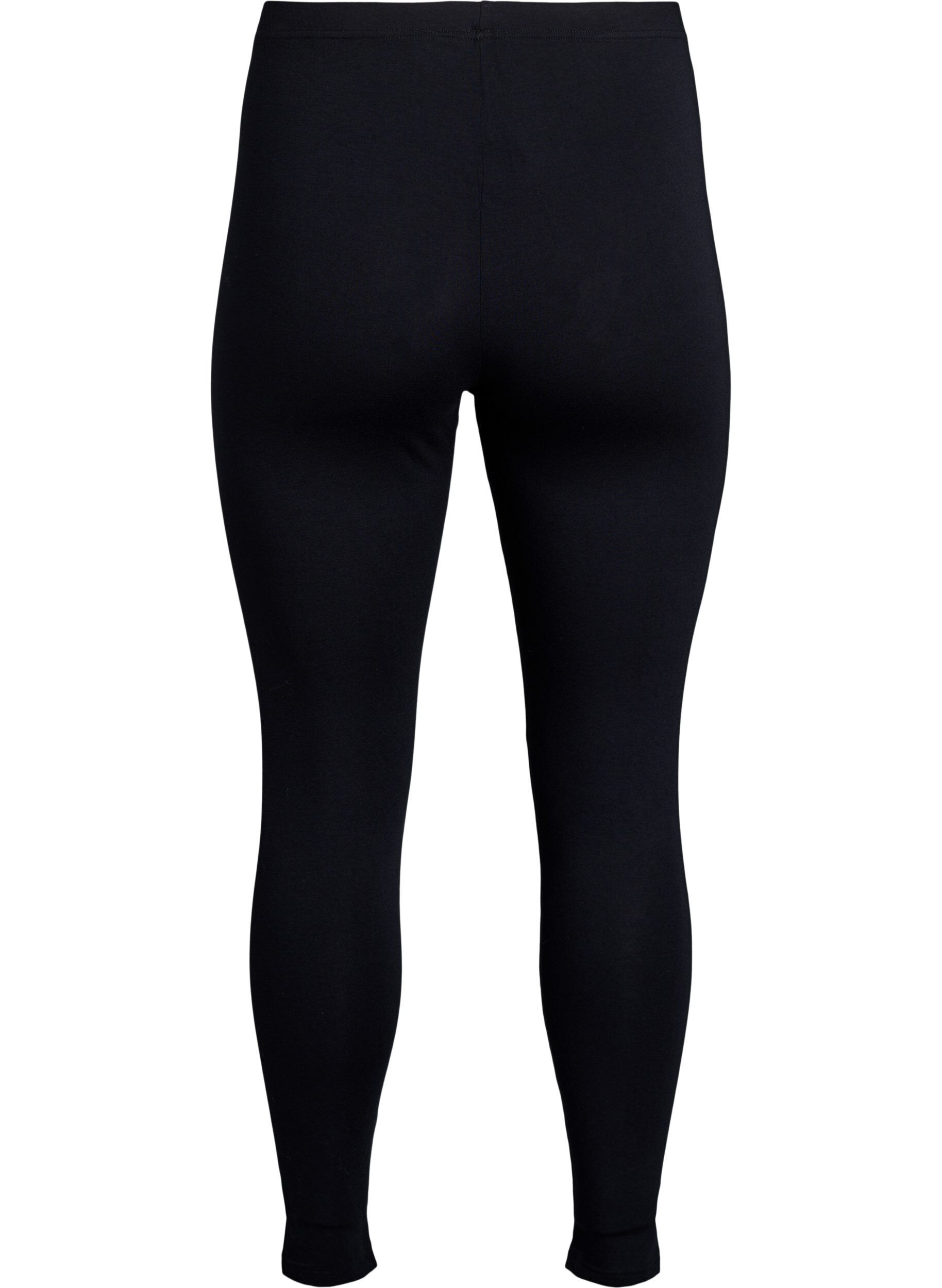 ZizziLeggings aus Viskose in Kn&ouml;chell&auml;nge, Schwarz, Packshot image number 1