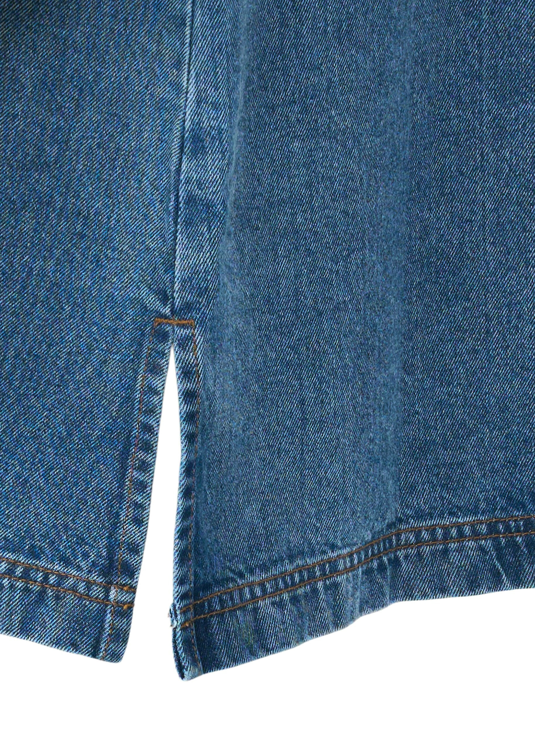 ZizziKurzes Jeanskleid in A-Linie mit langen &Auml;rmeln, Blue Denim, Packshot image number 2