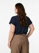 Kurz&auml;rmeliges T-Shirt aus einer Baumwollmischung, Blau, Model image number 2