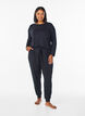 Schlafhose aus Modal mit hoher Taille, Schwarz, Model image number 0