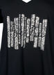 Baumwoll-T-Shirt mit Pailletten, Black W. Be free, Packshot image number 2