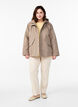 Kurze Fr&uuml;hlingsjacke mit abnehmbarer Kapuze, Beige, Model image number 1