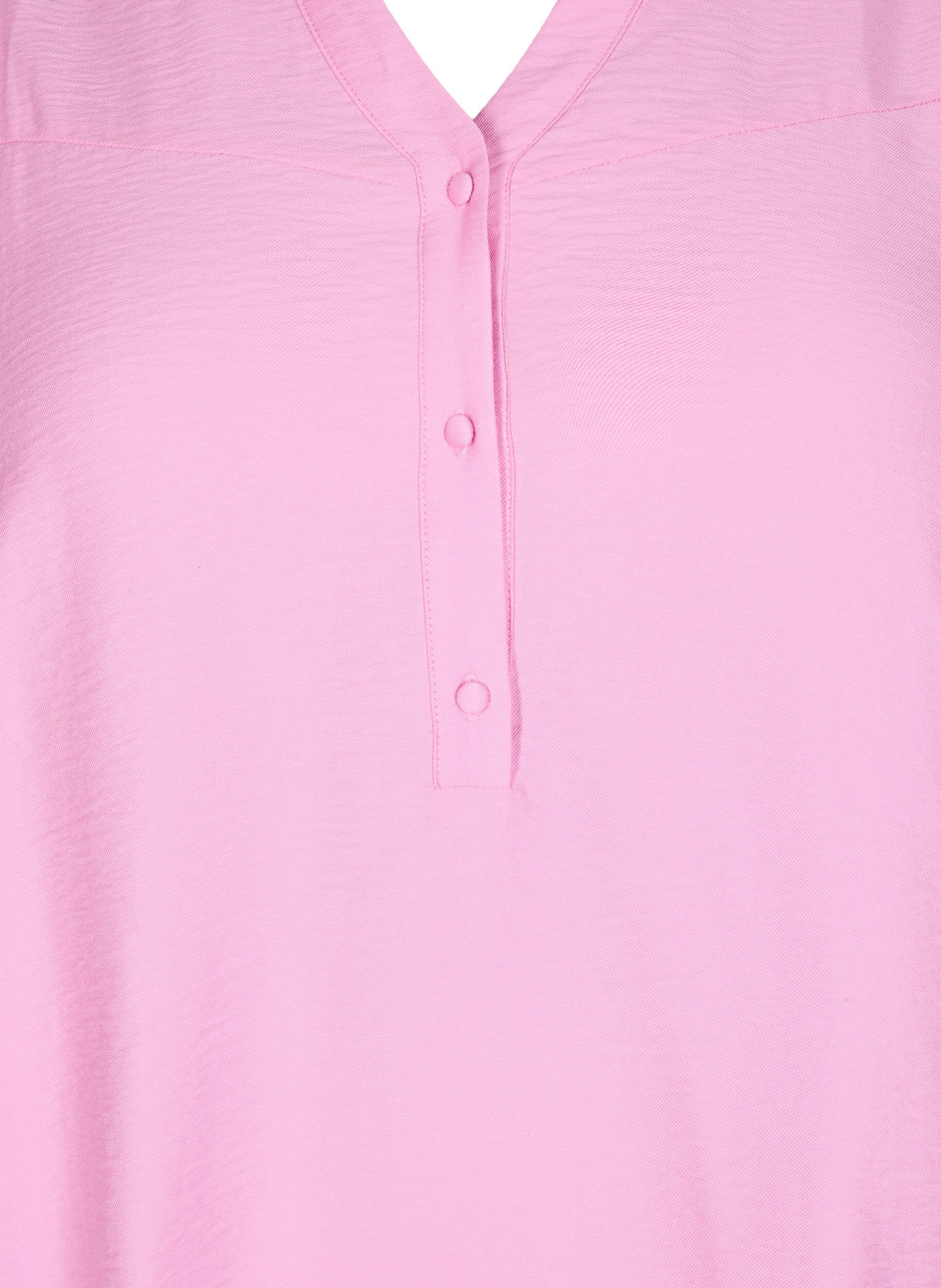 ZizziBluse mit R&uuml;schenkragen, Pink, Packshot image number 2