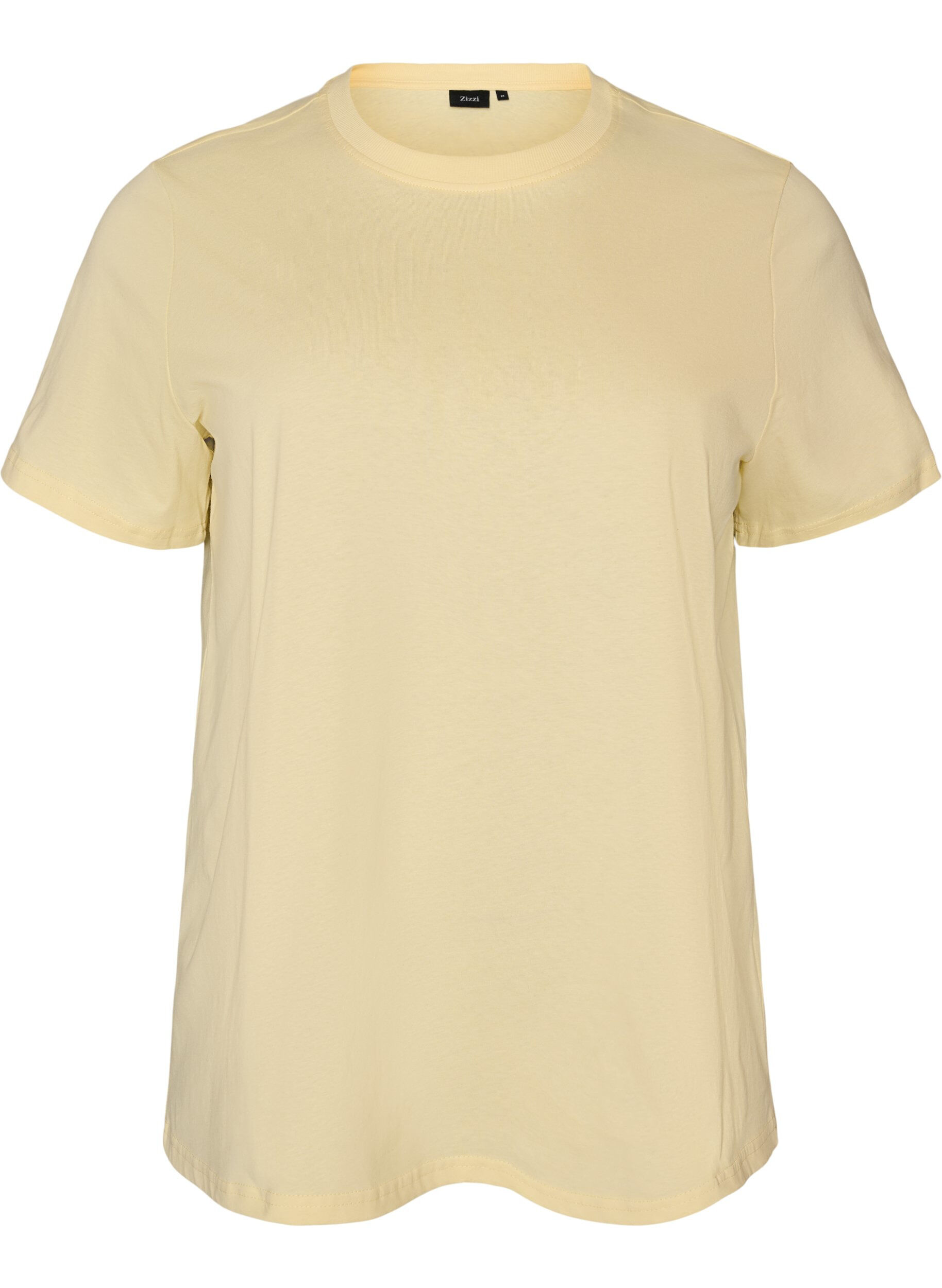 Basic T-Shirt aus Baumwolle mit Rundhalsausschnitt